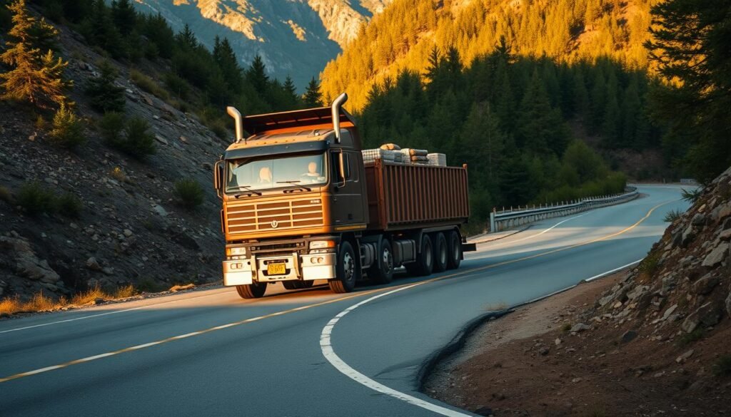 desempenho caminhão carga pesada