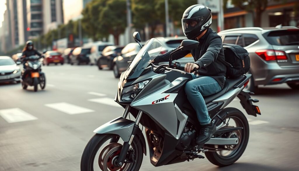 desempenho segurança urbana motocicleta