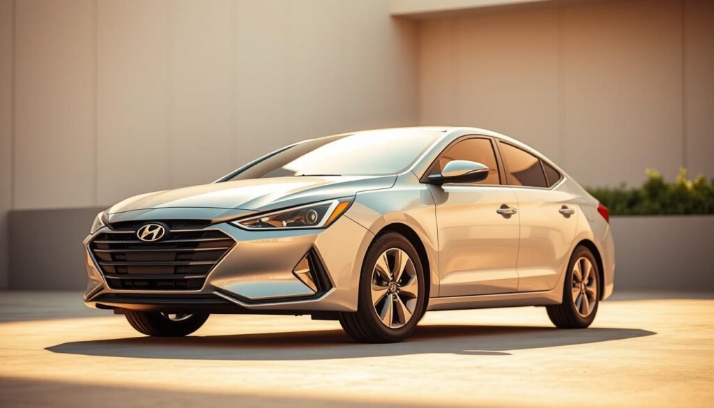 design exterior do sedã híbrido