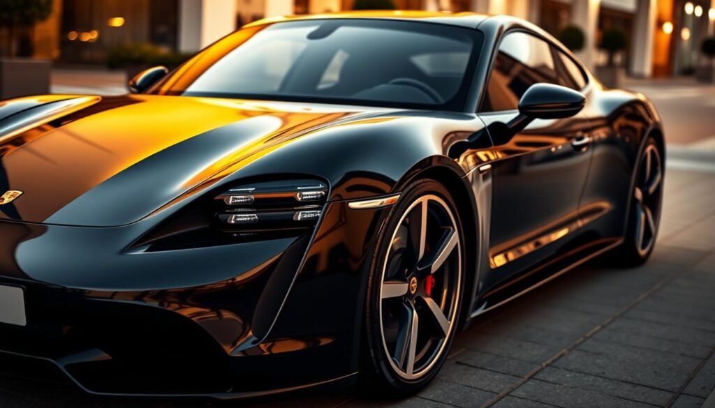 detalhes exteriores preto brilhante