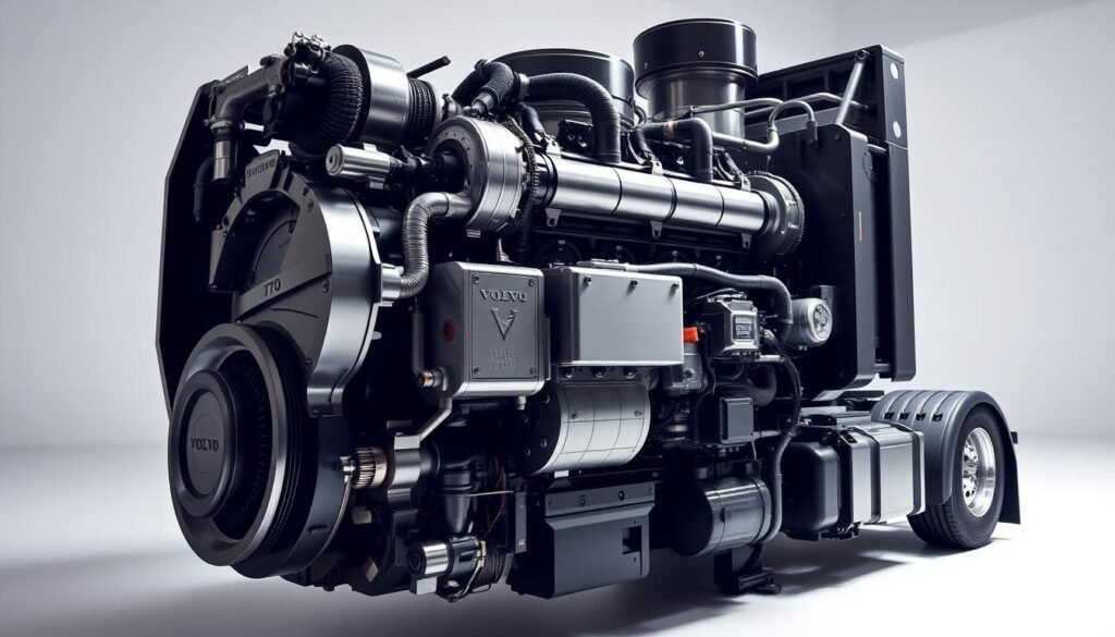 motor de caminhão potente