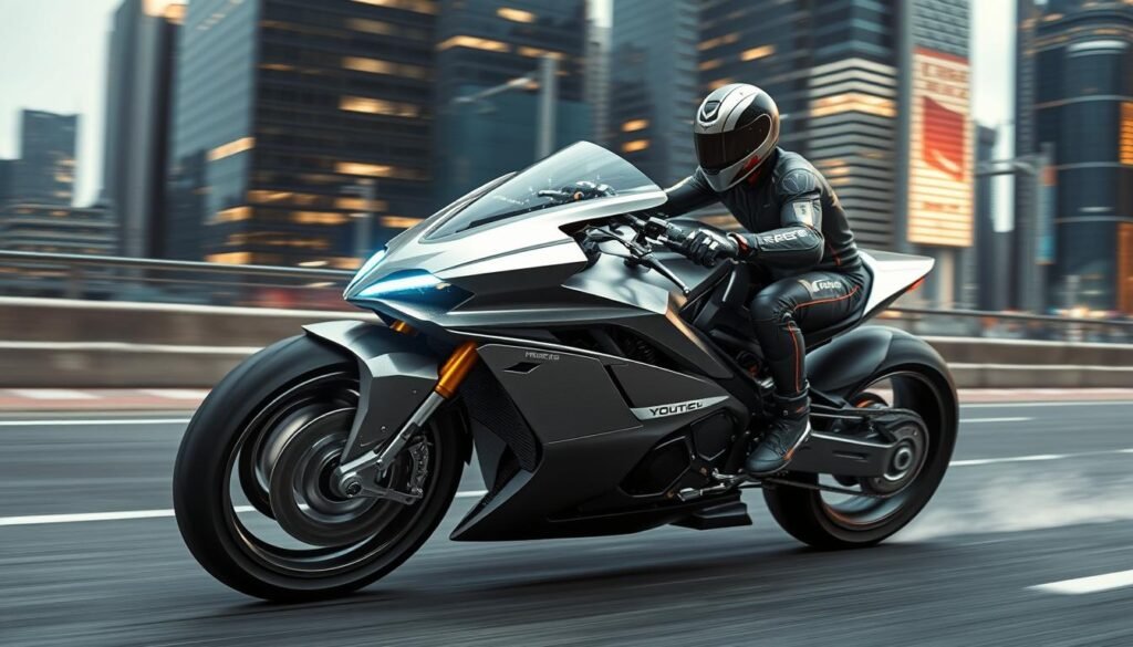 tecnologia integrada moto esportiva