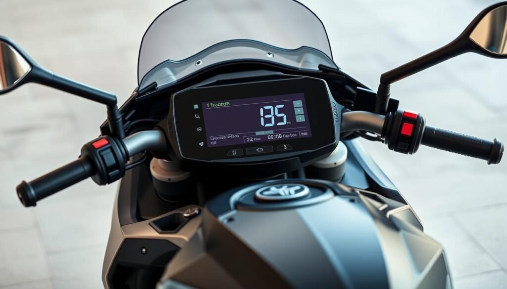 tela TFT moto conectada