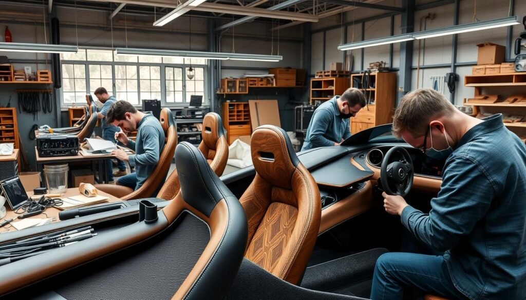 Artesãos trabalhando em detalhes de um dos carros mais caros do mundo 2025