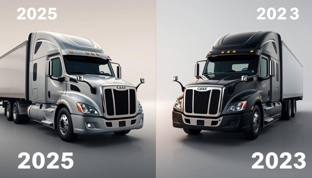 Comparação entre caminhões mais vendidos julho 2025 e modelos anteriores