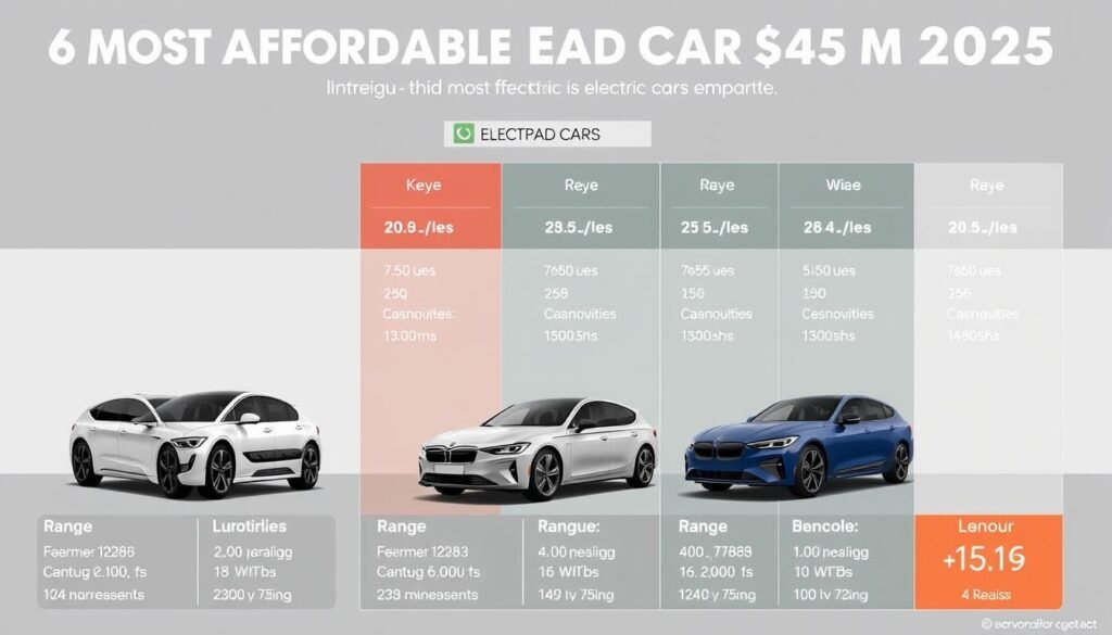 Comparativo visual dos carros elétricos mais baratos no Brasil 2025