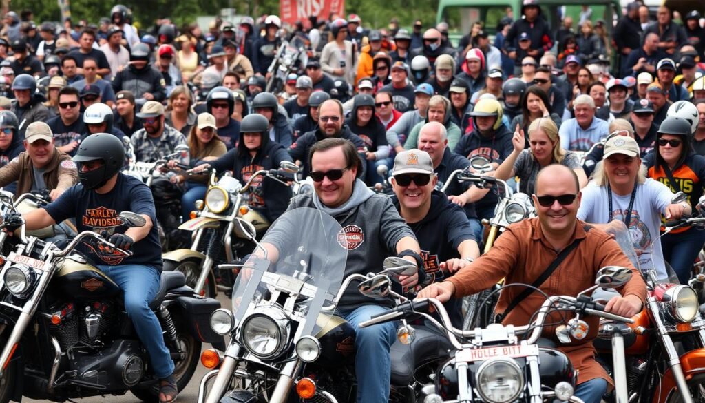 Encontro de proprietários de motos vendidas da Harley-Davidson no Brasil