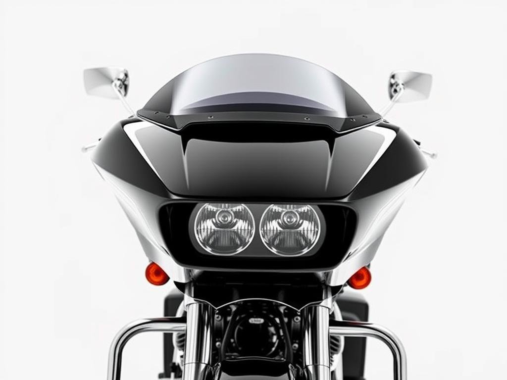 Harley-Davidson Road Glide 2025 em preto com detalhes cromados