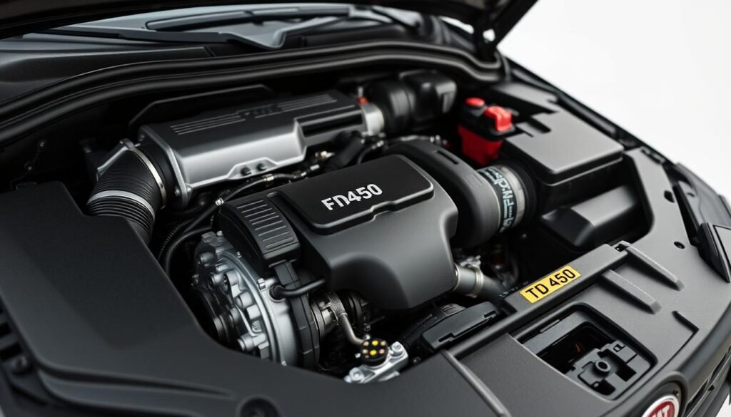 Motor 2.2 Turbo Diesel da Fiat Toro 2026 com detalhes do compartimento do motor