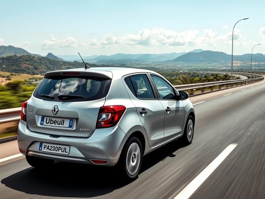 Renault Sandero 2025, espaçoso e econômico para trabalhar com Uber