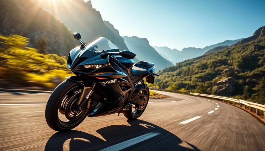 design aerodinâmico moto esportiva