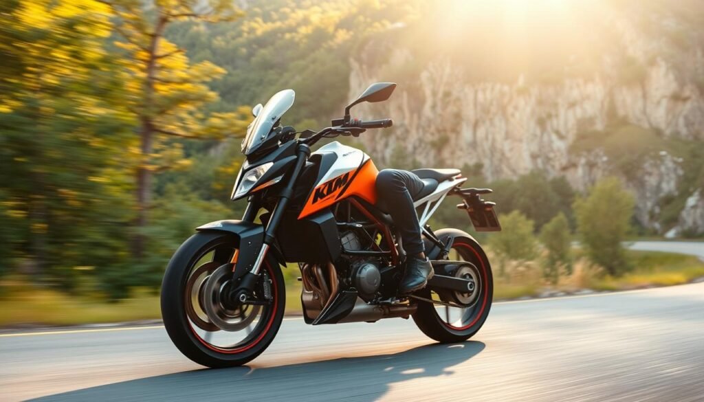 ktm 390 duke pilotagem curvas