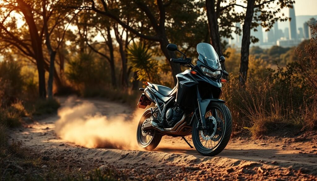 moto versátil para aventura e cidade