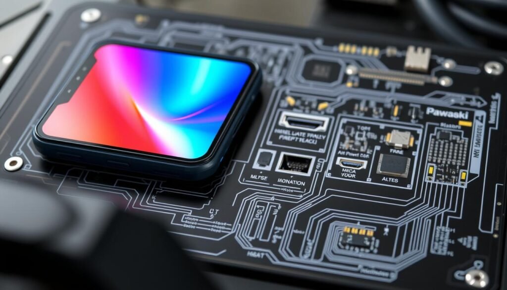 painel TFT e conectividade smartphone