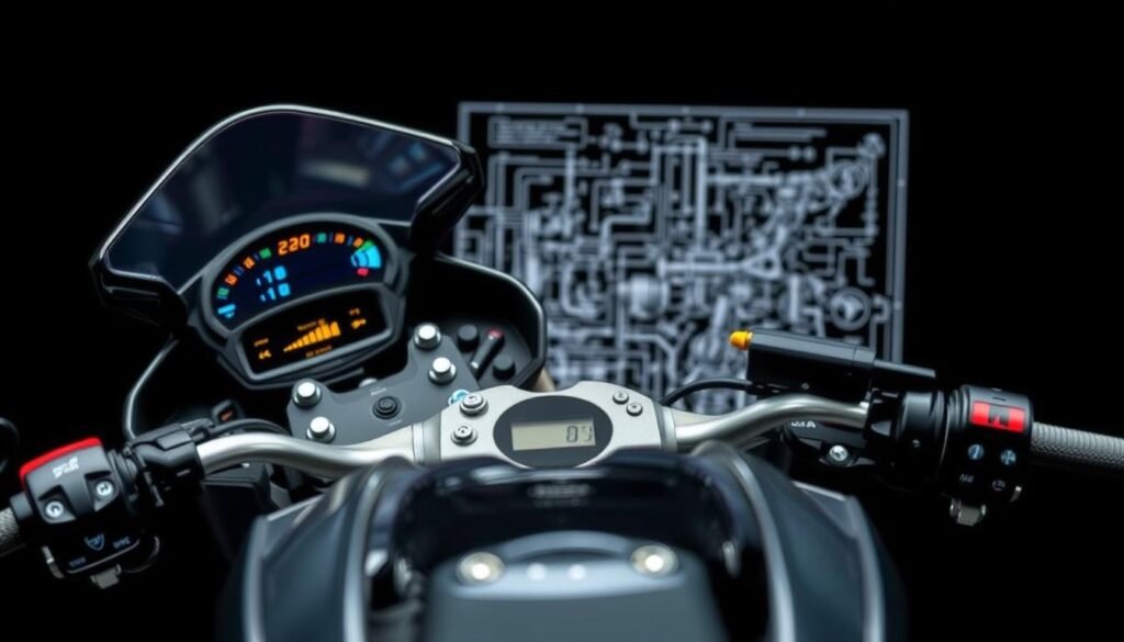 sistema controle moto esportiva