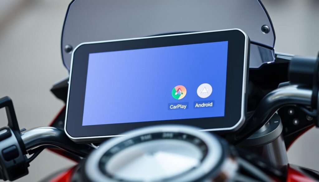 tela TFT 6,5 moto conectividade