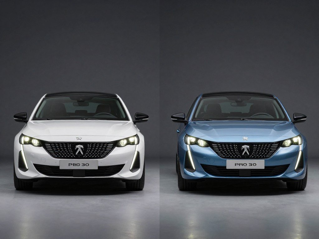 Comparaison visuelle entre la Peugeot 308 2026 et le modèle précédent