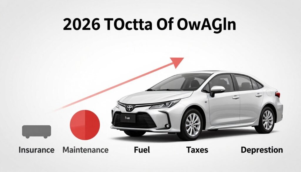 Illustration des coûts associés à la possession d'une Toyota Corolla 2026