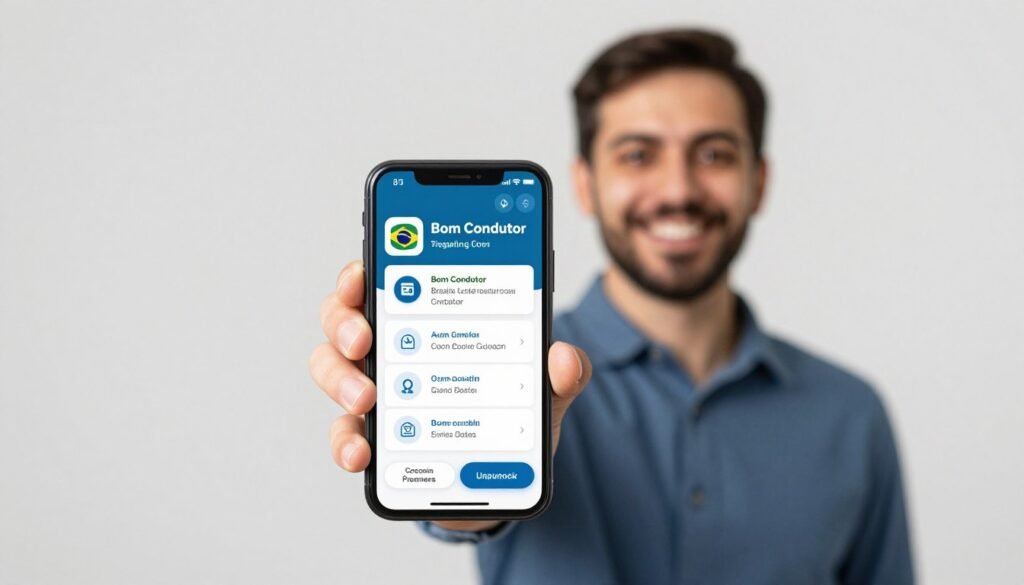 Motorista com CNH Brasil sendo beneficiado pelo programa Bom Condutor com mudanças de preço