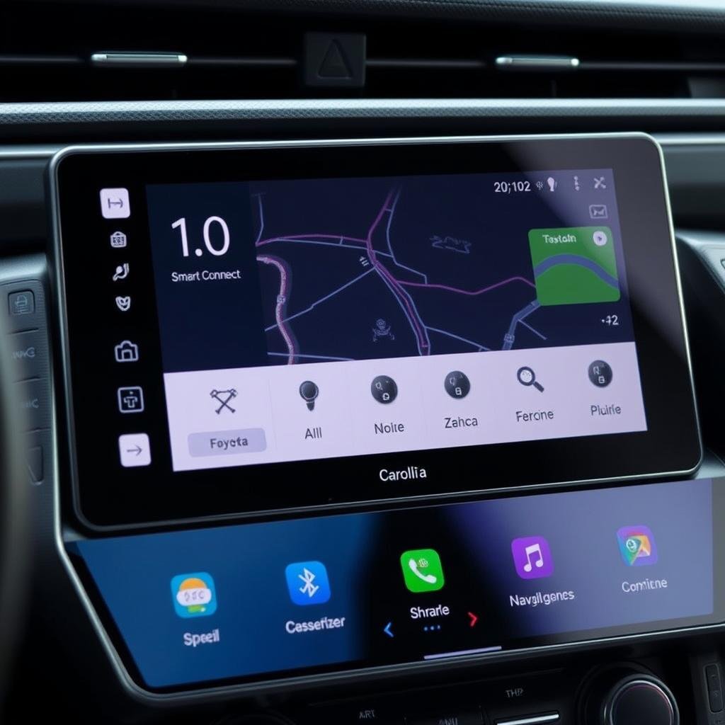 Nova central multimídia do Novo Corolla 2026