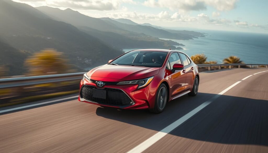 Novo Corolla 2026 em movimento em estrada brasileira