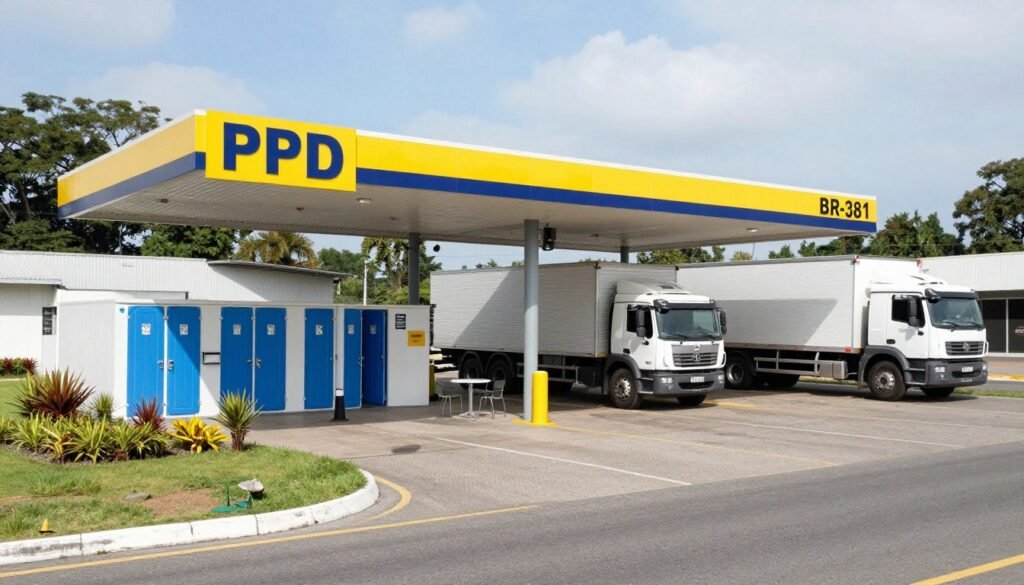 Ponto de Parada e Descanso certificado na BR-381 para caminhoneiros