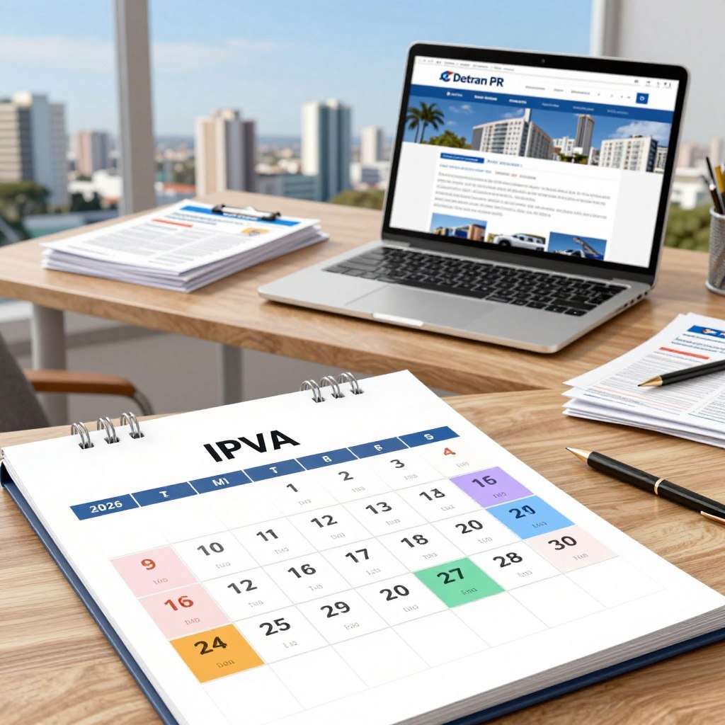 calendário ipva 2026 detran pr
