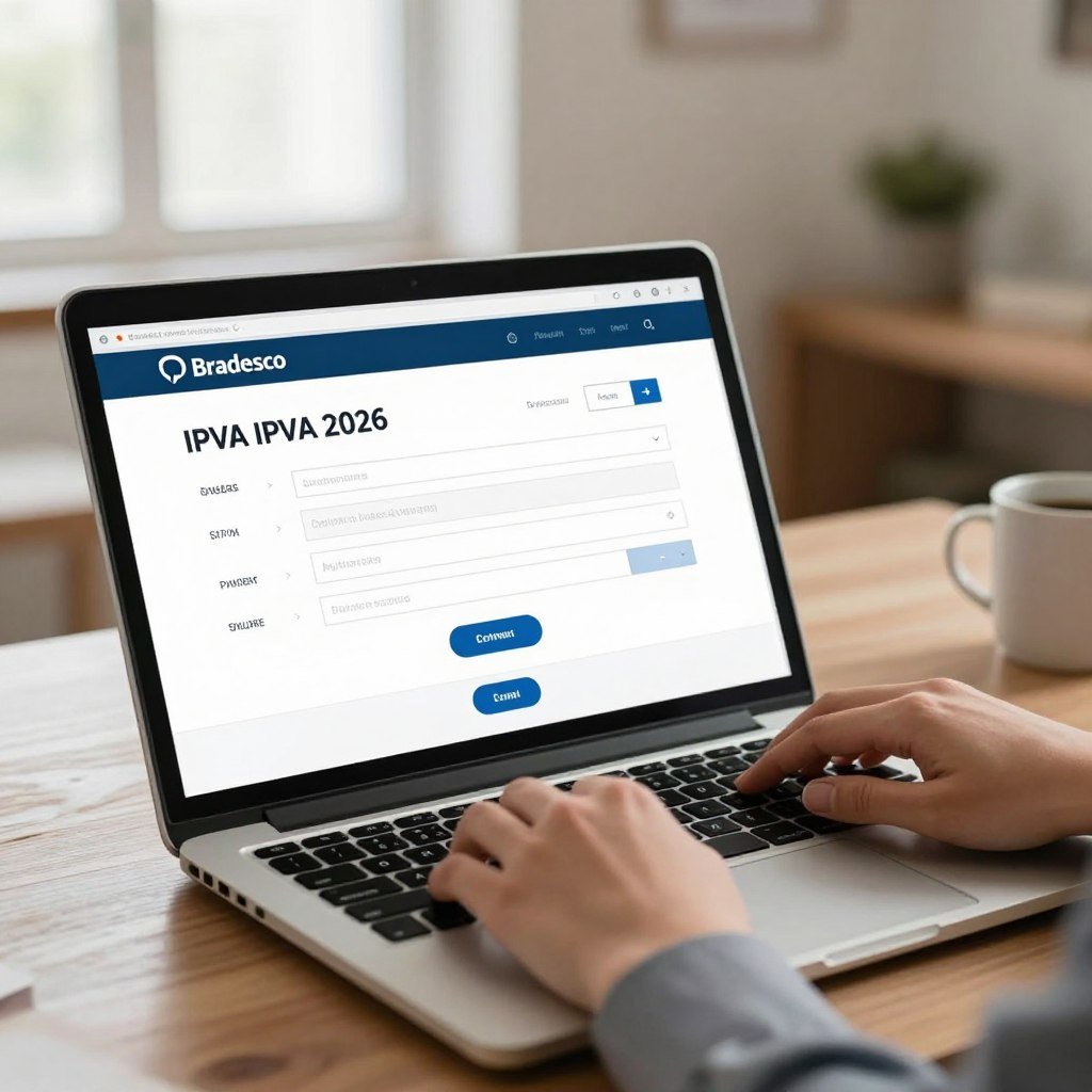 como pagar ipva 2026 bradesco