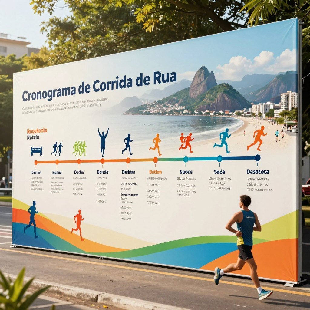 cronograma de corrida de rua