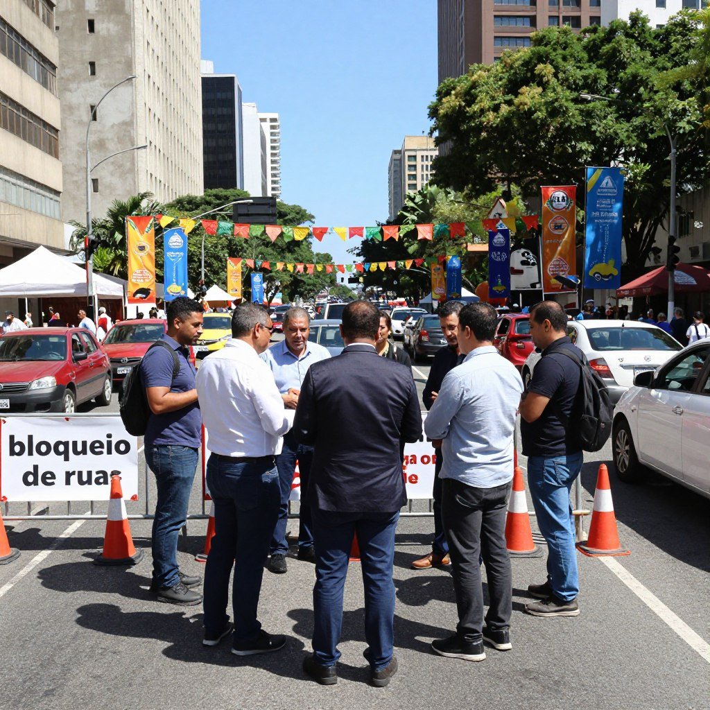 bloqueio de ruas