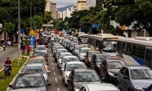complicações no tráfego rodoviário