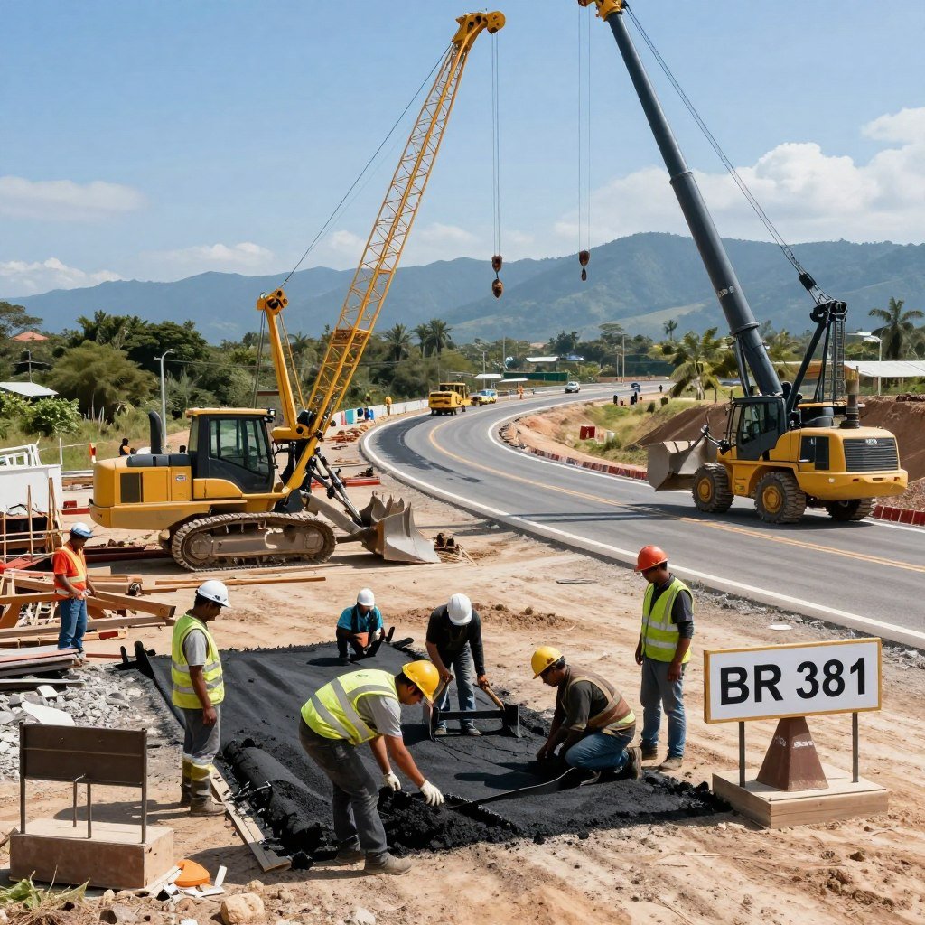 obras de duplicação br 381