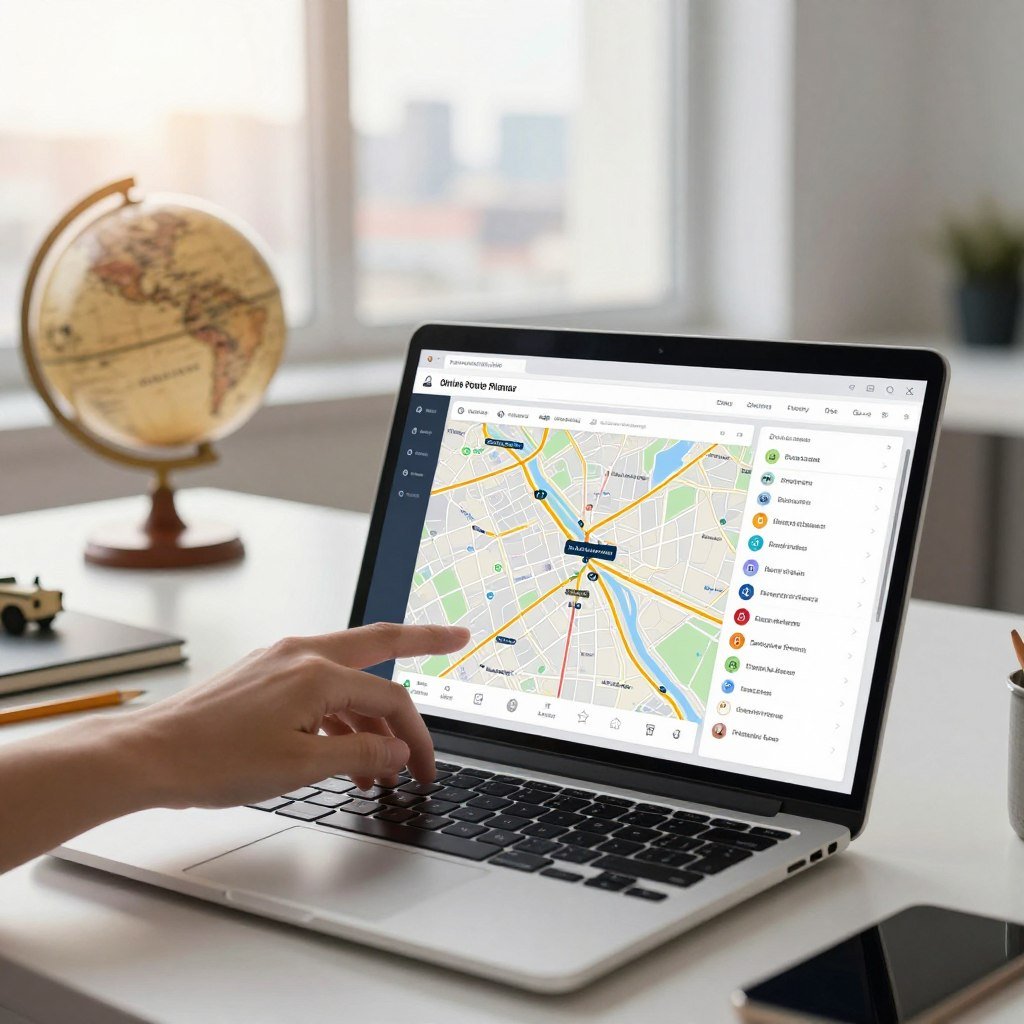 planejador de rotas online com mapas atualizados