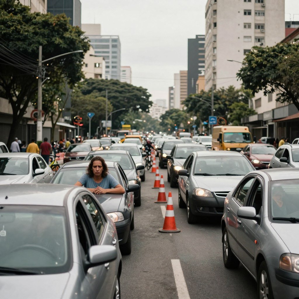problemas no tráfego