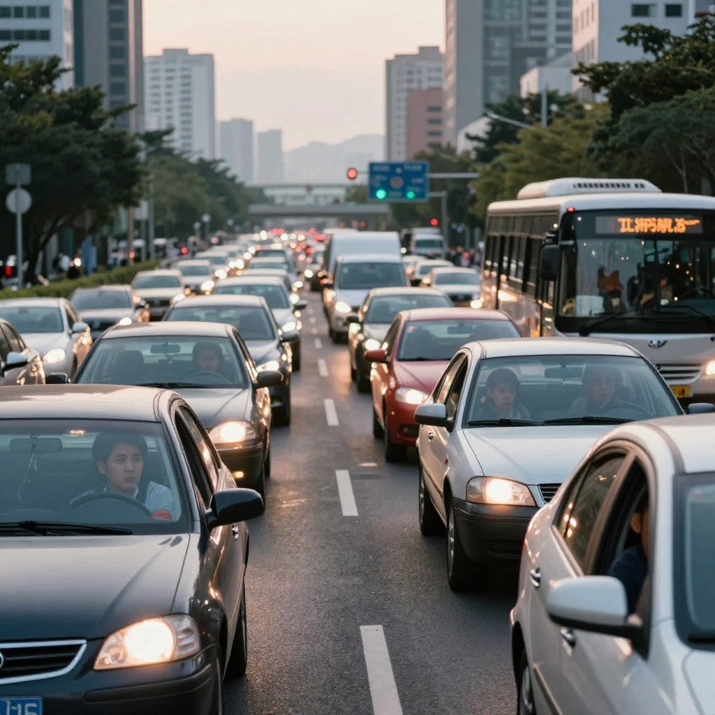 trânsito congestionado