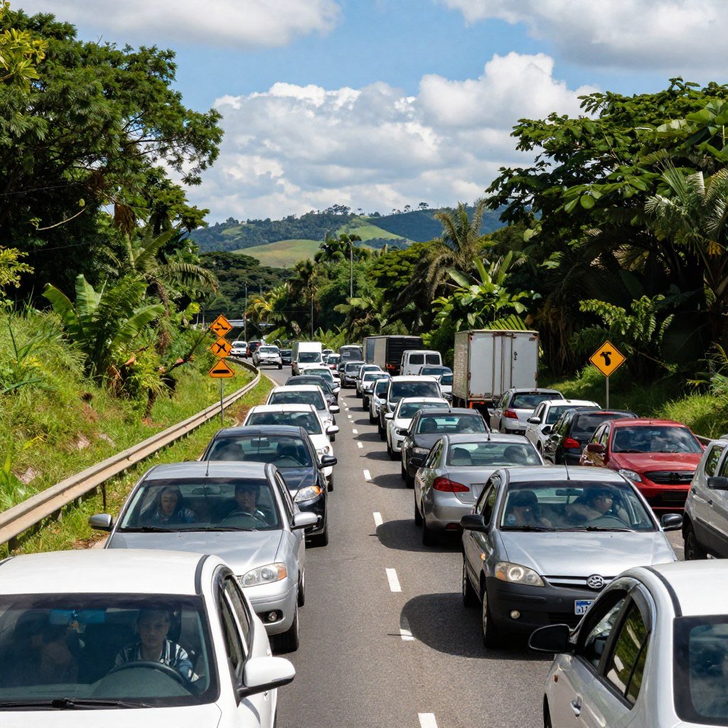 vias congestionadas