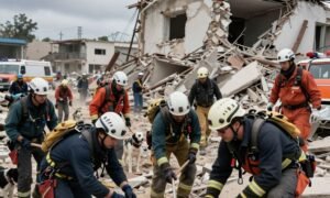 busca por sobreviventes terremotos